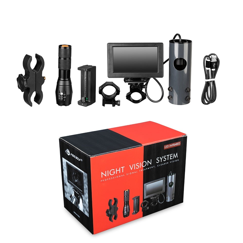 Kit Visão Noturna 200m P/luneta Infravermelho